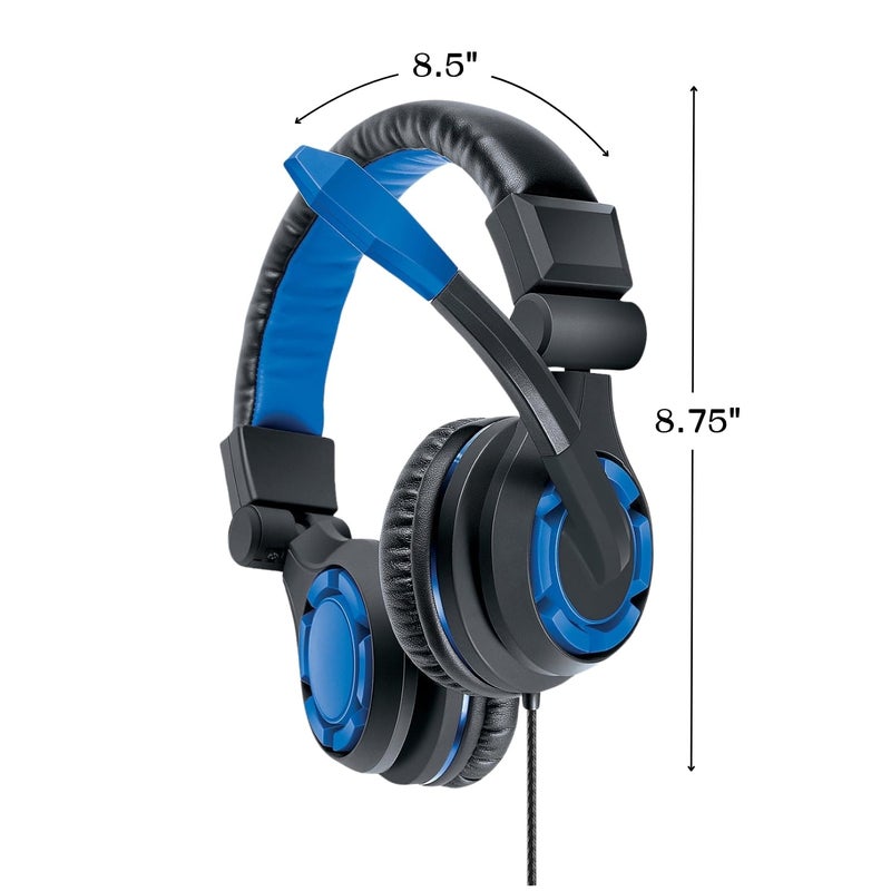 dreamGEAR Grx-340 High Performance, Wired Stereo Gaming Headset for PS5/PS4: 40mm Drivers, Compatible with Xbox One/Series X and S/Switch - Image 3